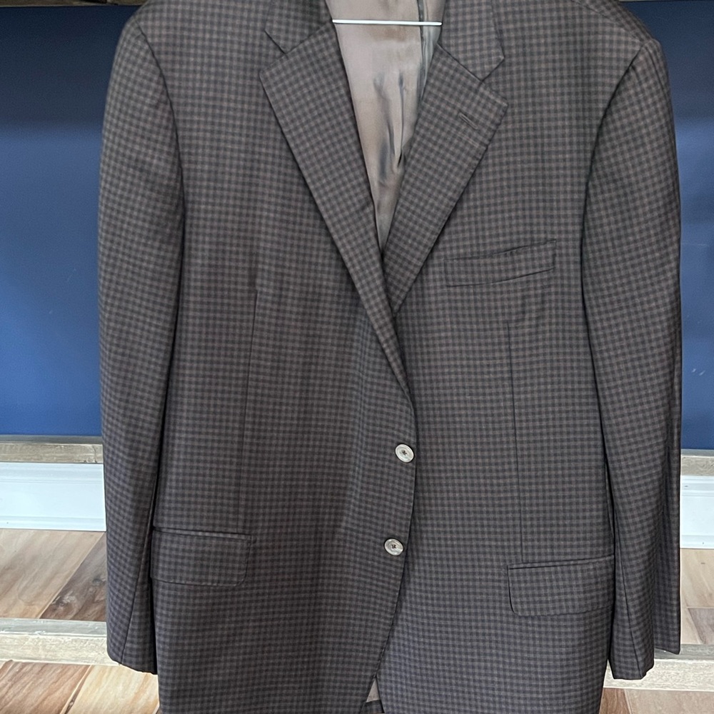 Men's Hickey Freeman  Checkered Blazer 48L